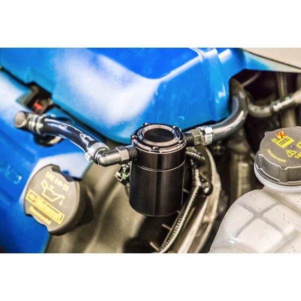 Steeda Billet Aluminum Oil Separator, Black2015-2023 Ford Mustang GT - Image 3