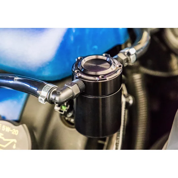 Steeda Billet Aluminum Oil Separator, Black2015-2023 Ford Mustang GT - Image 4