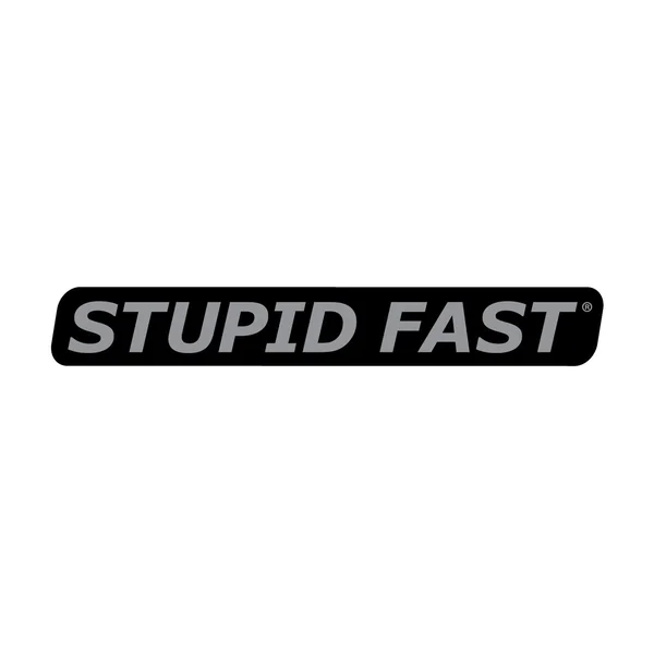 Stupid Fast Decal Black/Gray