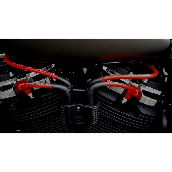 Sumax 409 Pro Race 10.4mm Spark Plug Wires for 2018-2024 Harley Softail - Red