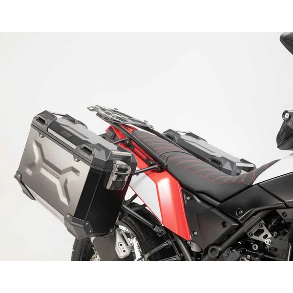 SW-MOTECH 74L TRAX ADV Luggage System with PRO Side Carriers For Yamaha Tenere 700 – Powder-Coated Black