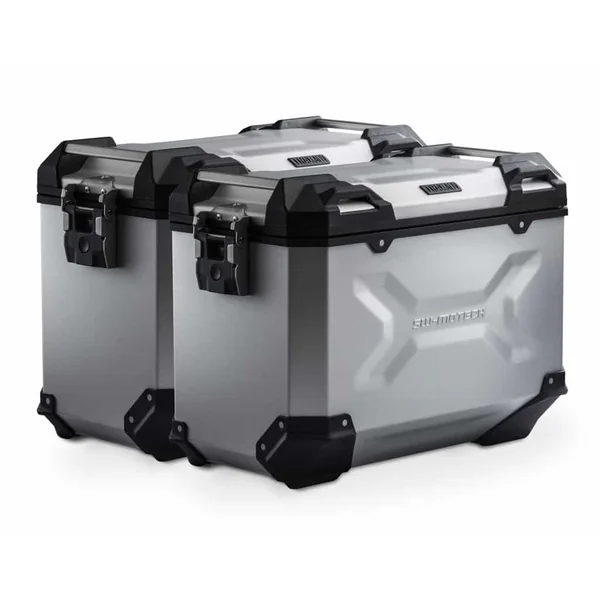 SW-MOTECH 90L TRAX ADV Luggage System with PRO Side Carriers For Yamaha Tenere 700 – Anodized Aluminum - Image 2