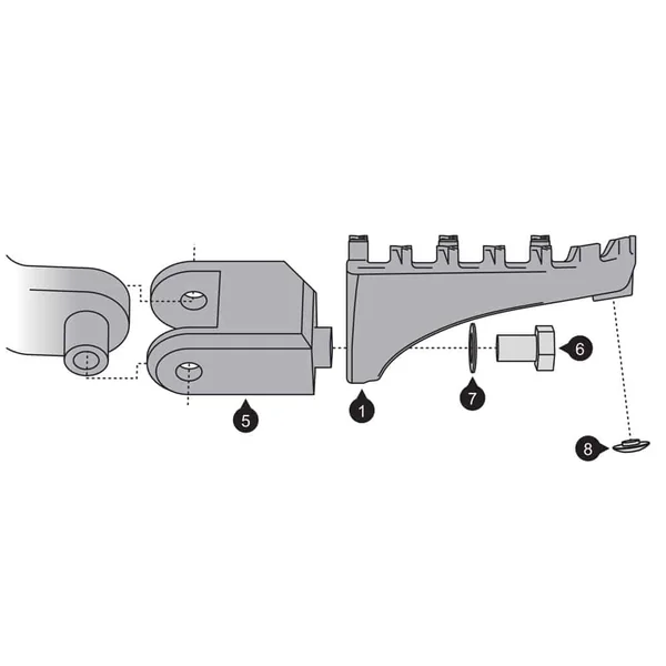 SW-MOTECH Mounting Kit to Mount ION Footrests for Select Honda Models - Image 7