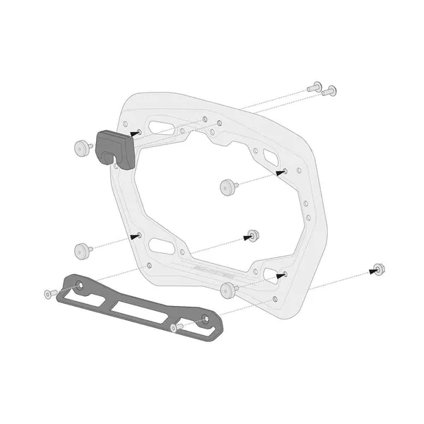 SW-MOTECH PRO Side Carrier Adapter Kit for Shad 2 Cases - Image 2