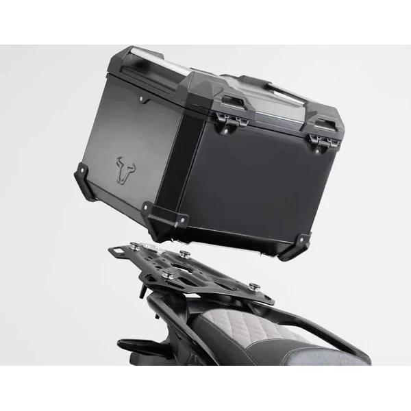 SW-MOTECH TRAX ADV Top Case Luggage System With ADVENTURE Top Rack for Yamaha Tenere 700 – Powder-Coated Black