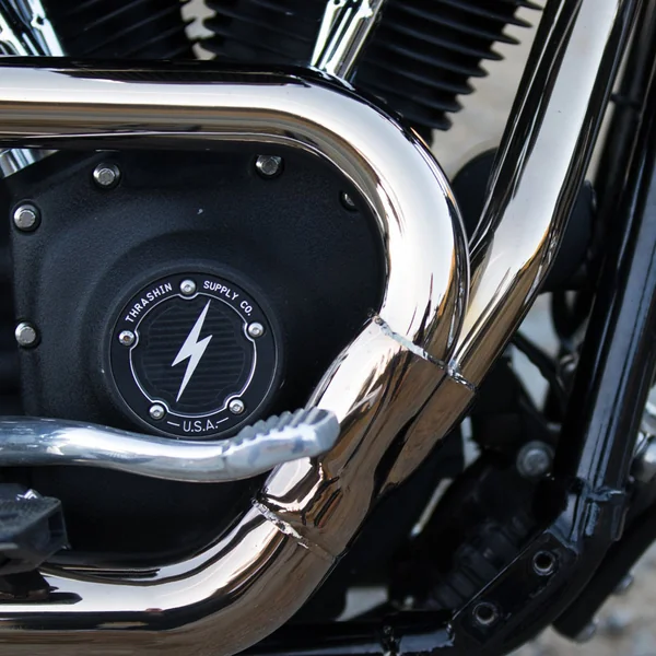 Thrashin Supply 5-Hole Dished Points Cover for Harley Twin Cam - Black - Image 2