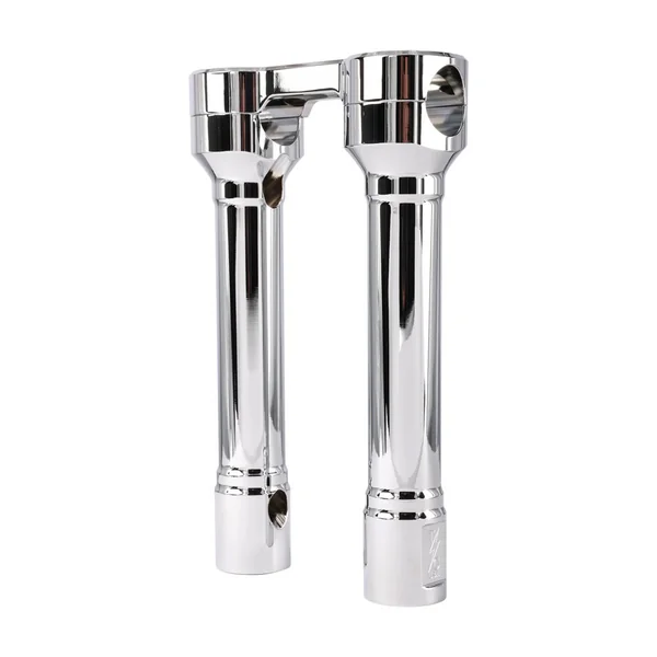 Thrashin Supply 8" Hole Shot Handlebar Risers - Chrome