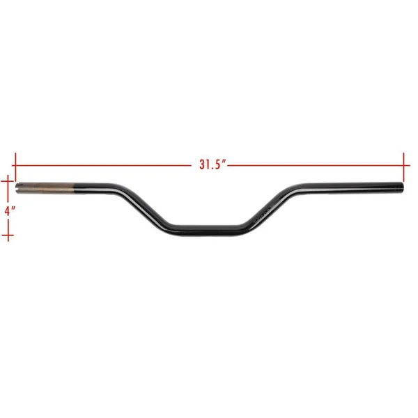 Thrashin Supply Aggressive Mid Bend Bars 1" Handlebars - Black - Image 3
