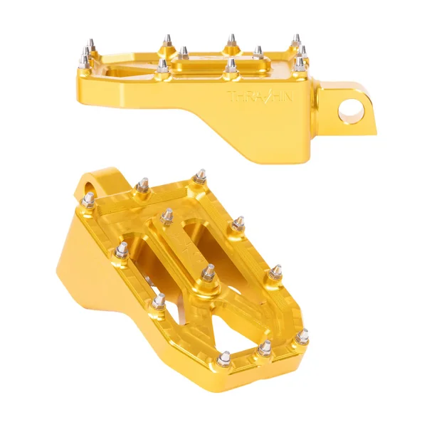 Thrashin Supply Aggressor Foot Pegs for Harley - Gold - Image 2