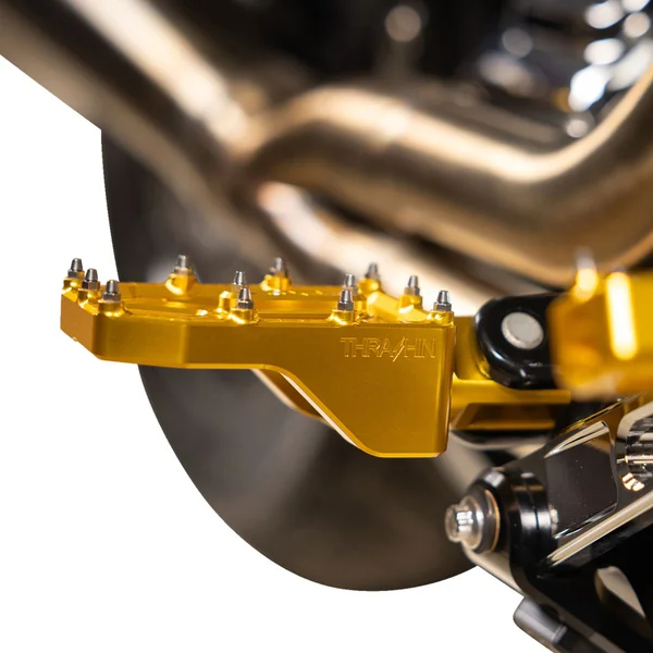 Thrashin Supply Aggressor Foot Pegs for Harley - Gold - Image 4