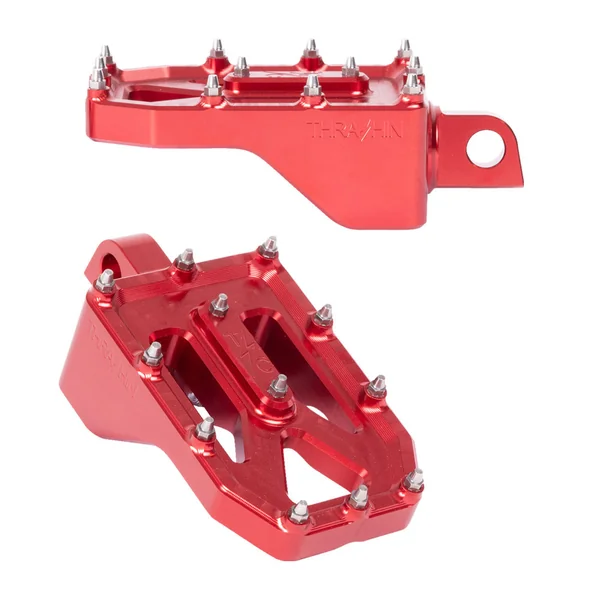 Thrashin Supply Aggressor Foot Pegs for Harley - Red - Image 3