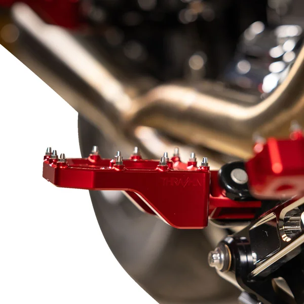 Thrashin Supply Aggressor Foot Pegs for Harley - Red - Image 6