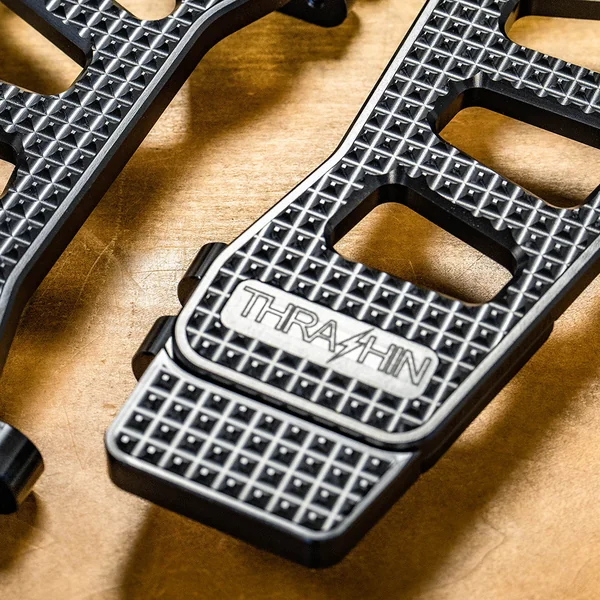 Thrashin Supply Apex Floorboard Tail Extension for Harley - Black - Image 5