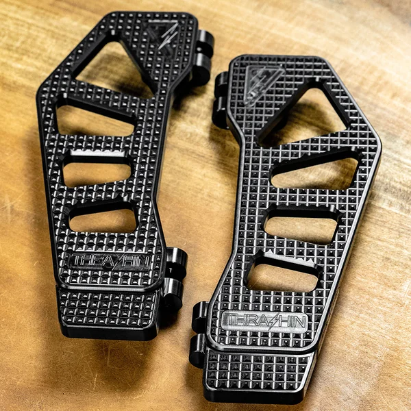 Thrashin Supply Apex Floorboard Tail Extension for Harley - Black - Image 6