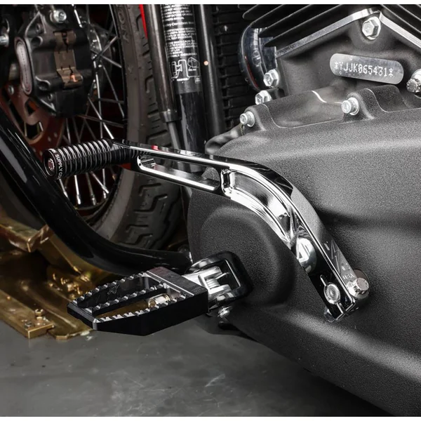 Thrashin Supply Chrome Billet Shift Lever for Harley M8 Softail w/ Mid Controls - Image 3