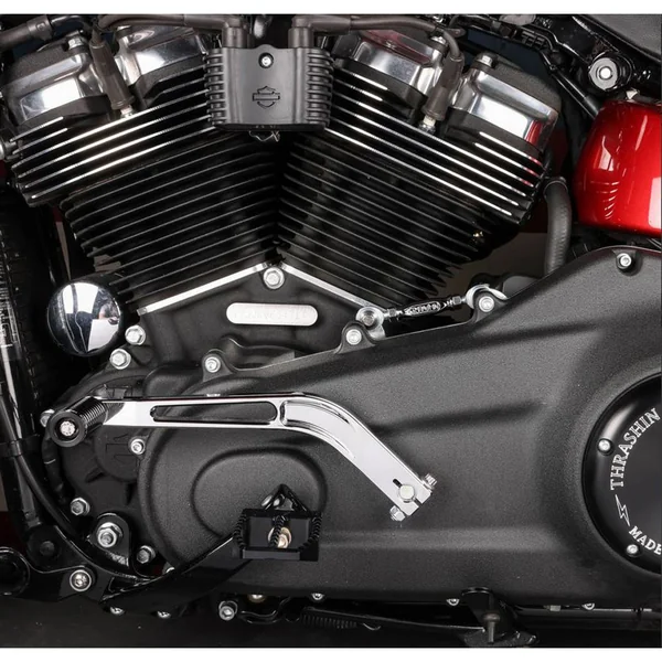 Thrashin Supply Chrome Billet Shift Lever for Harley M8 Softail w/ Mid Controls - Image 4