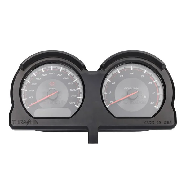 Thrashin Supply Gauge Relocation for 2014-2022 Harley Road Glide - Black