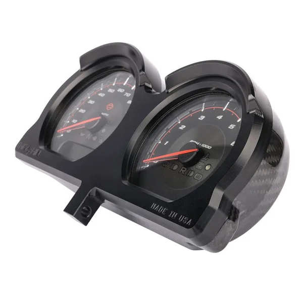 Thrashin Supply Gauge Relocation for 2014-2022 Harley Road Glide - Black - Image 3
