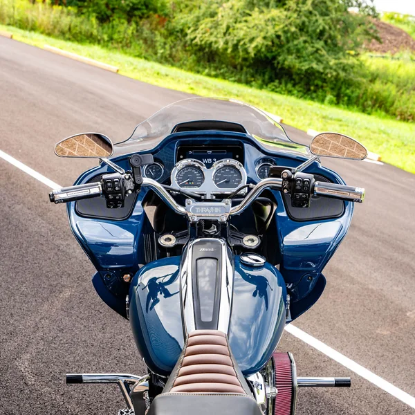 Thrashin Supply Gauge Relocation for 2014-2023 Harley Road Glide - Chrome - Image 8