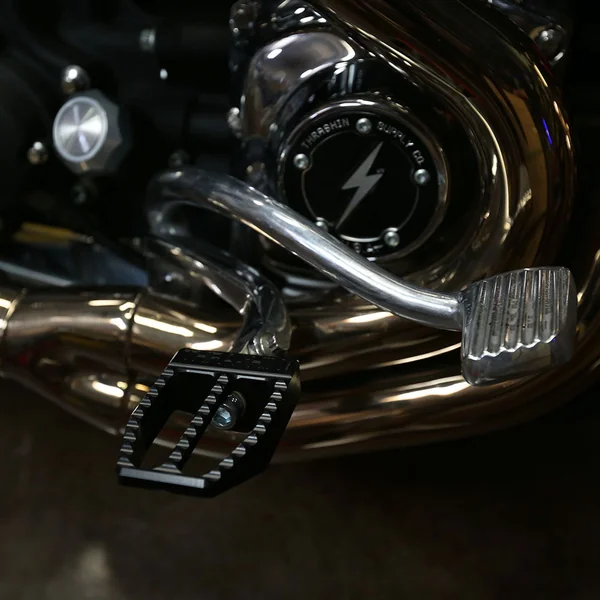 Thrashin Supply Militant Foot Pegs for 2018-2023 Harley Softail - Black - Image 2