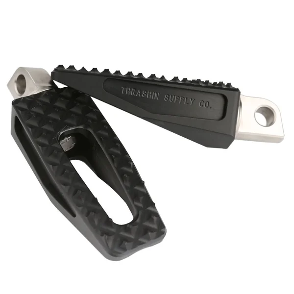 Thrashin Supply P-54 Slim Foot Pegs for Harley - Black