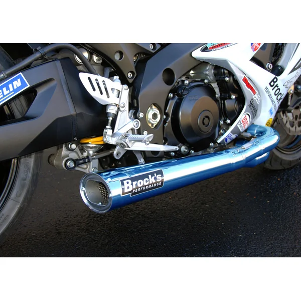 *TiWinder Blue Full System w/ 18" Muffler Race Baffle GSX-R1000 (07-08)