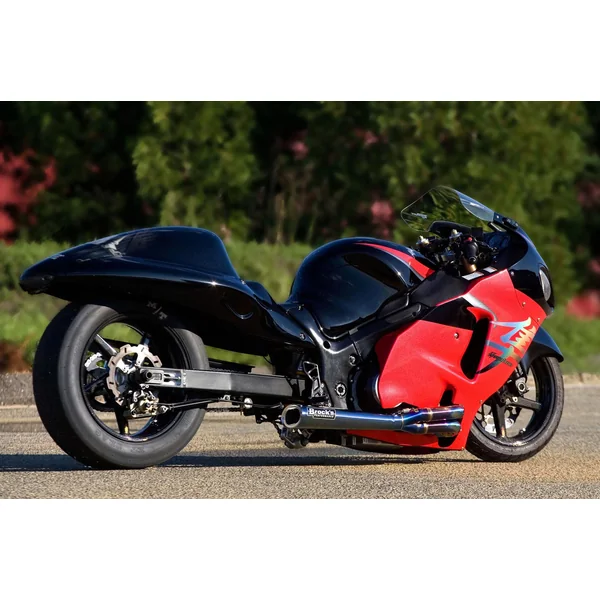 TiWinder Blue Full System w/ 18" Muffler Race Baffle Suzuki Hayabusa (99-26)