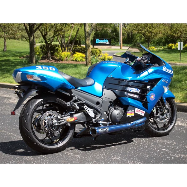 *TiWinder Blue Full System w/ 18" Muffler Race Baffle ZX-14/R (06-25)