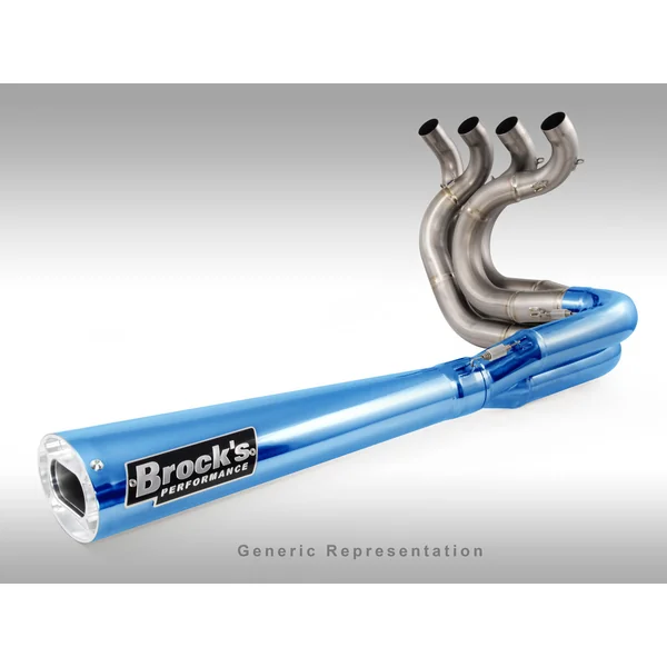 *TiWinder Blue Full System w/ 18" Muffler Street Baffle GSX-R1000 (01-04)