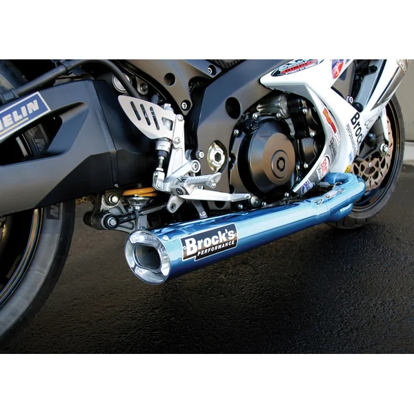 *TiWinder Blue Full System w/ 18" Muffler Street Baffle GSX-R1000 (07-08)