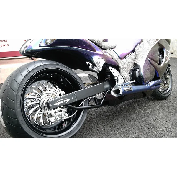 TiWinder Blue Full System w/ 18" Muffler Street Baffle Suzuki Hayabusa (99-26) - Image 7
