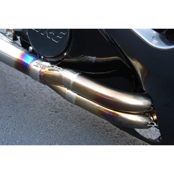 TiWinder Polished Full System w/ 18" Muffler Street Baffle Suzuki Hayabusa (99-26) - Image 3