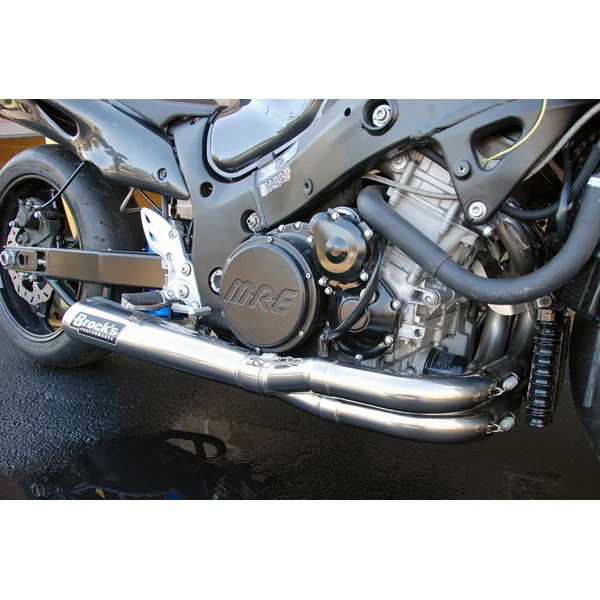 TiWinder Polished Full System w/ 18" Muffler Street Baffle Suzuki Hayabusa (99-26) - Image 6
