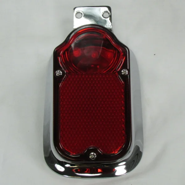 Tombstone Vintage Tail Light with License Plate Tag Mount - 1947-1954 Harley Davidson Style, Replaces HD PT# 68003-47T - Image 7