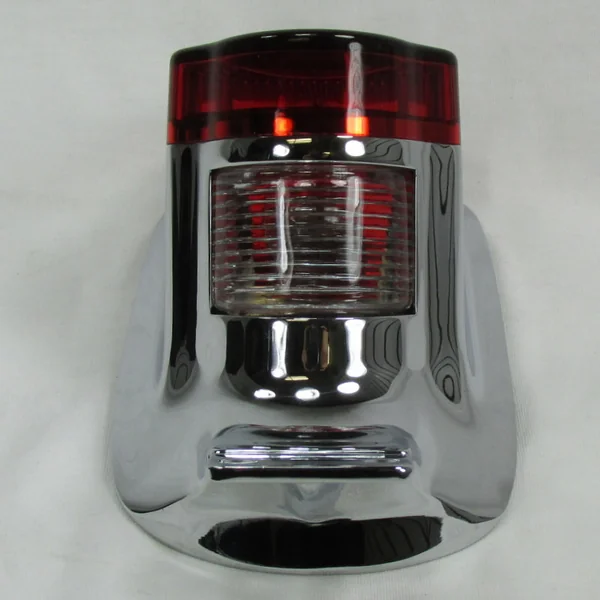 Tombstone Vintage Tail Light with License Plate Tag Mount - 1947-1954 Harley Davidson Style, Replaces HD PT# 68003-47T - Image 8