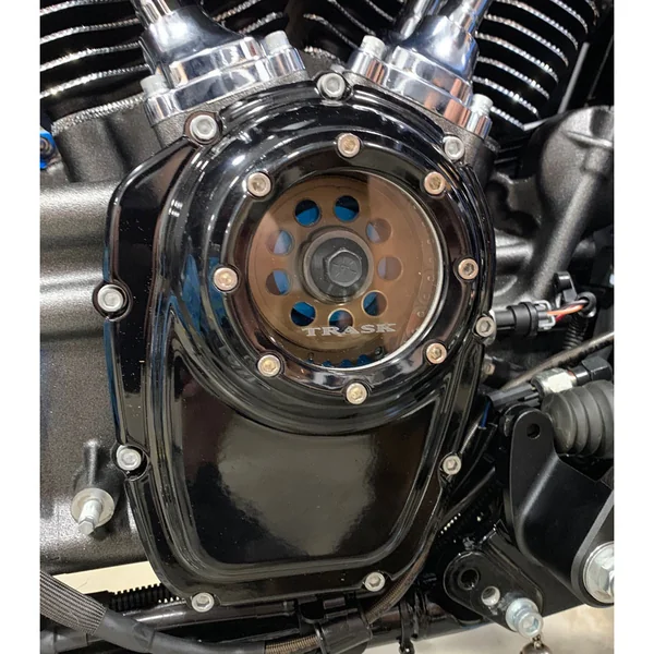 Trask Assault Series Cam Cover for 2017-2023 Harley M8 - Gloss Black - Image 2