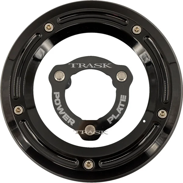 Trask Derby Cover Power Plate Combo Kit for 2017-2025 Harley Touring - Black