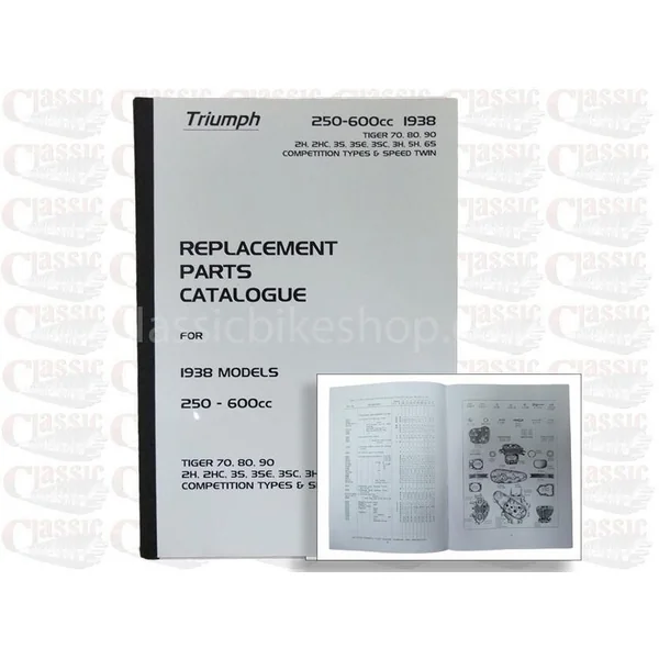 Triumph 1938 Parts Book