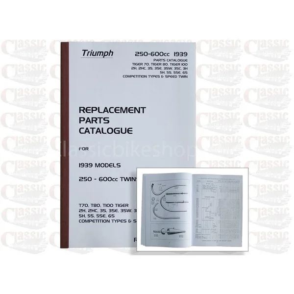 Triumph 1939 Parts Book