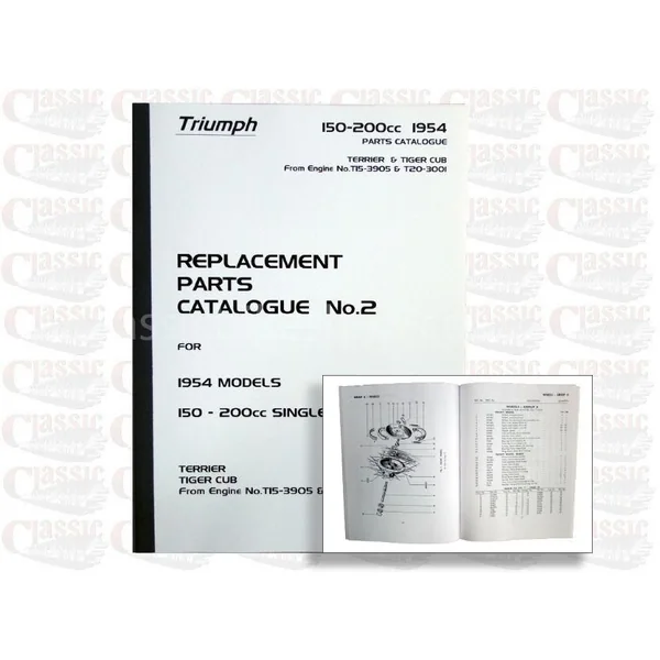 Triumph 1954 T20 Parts Book