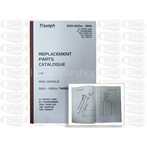 Triumph 1955 p/u Parts Book