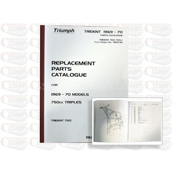 Triumph 1969-70 T150 Parts Book