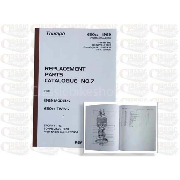 Triumph 1969 650 USA Parts Book