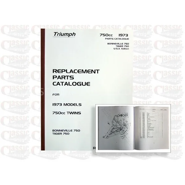 Triumph 1973 750cc USA Parts Book
