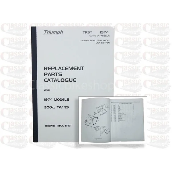 Triumph 1974 Trophy Trail TR5T Parts Book