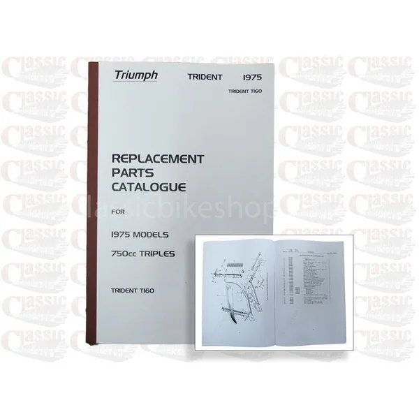 Triumph 1975 Trident T160 Parts Book