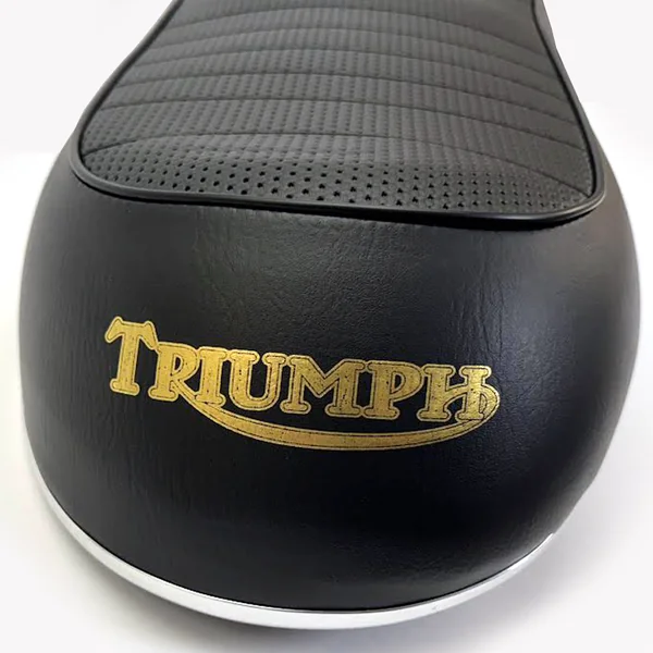 Triumph Bonneville T100 T120 T150 Seat 1968-74 with Grab Rail holes - Image 3