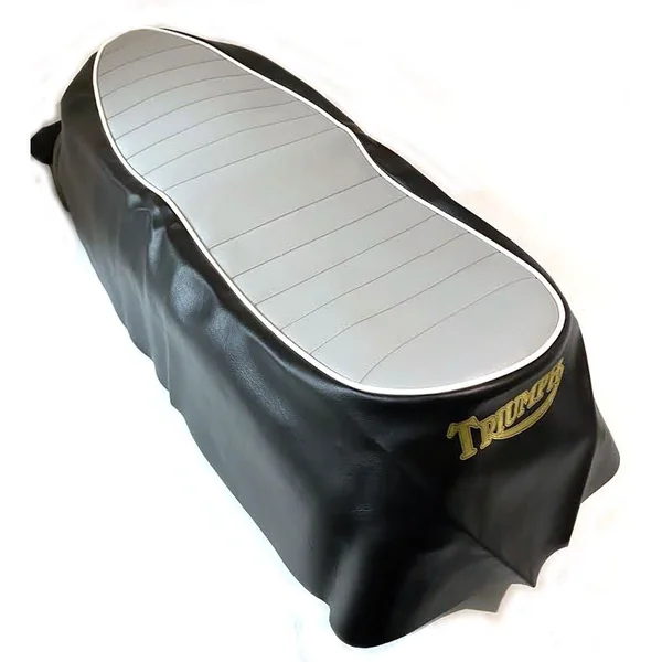 Triumph T100/R/C 1968 Seat Cover Grey Top