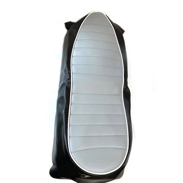 Triumph T100/R/C 1968 Seat Cover Grey Top - Image 2