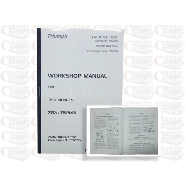 Triumph T150 Trident Workshop Manual